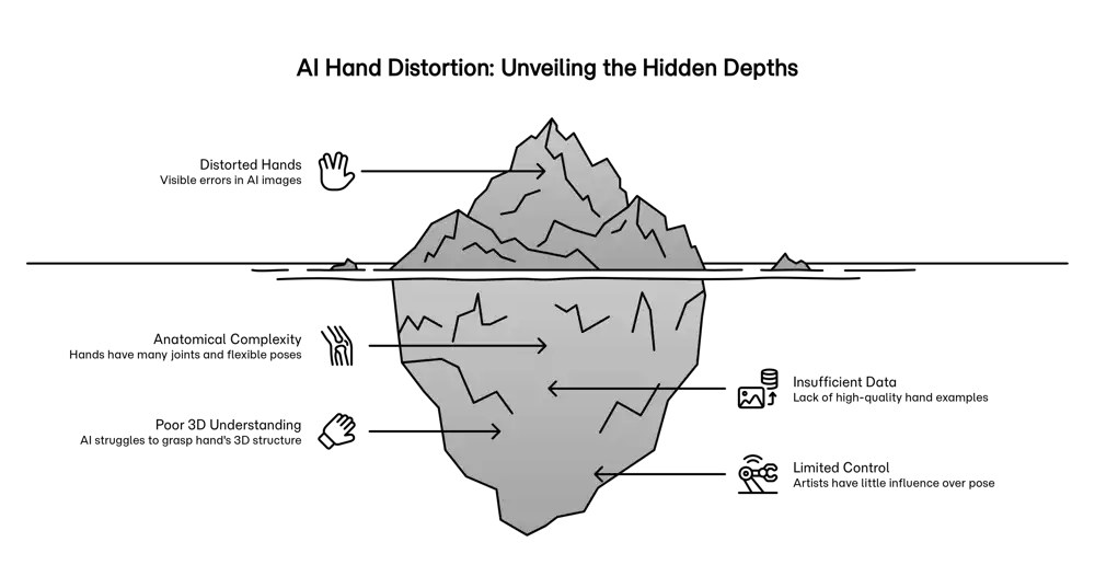 AI Hand Distortion Example